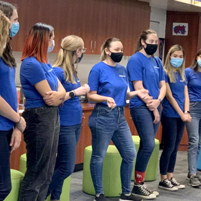 Panasonic employees volunteering with Million Girls Moonshot